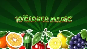 Tampilan visual slot 10 Clover Magic dengan tema keberuntungan Irlandia